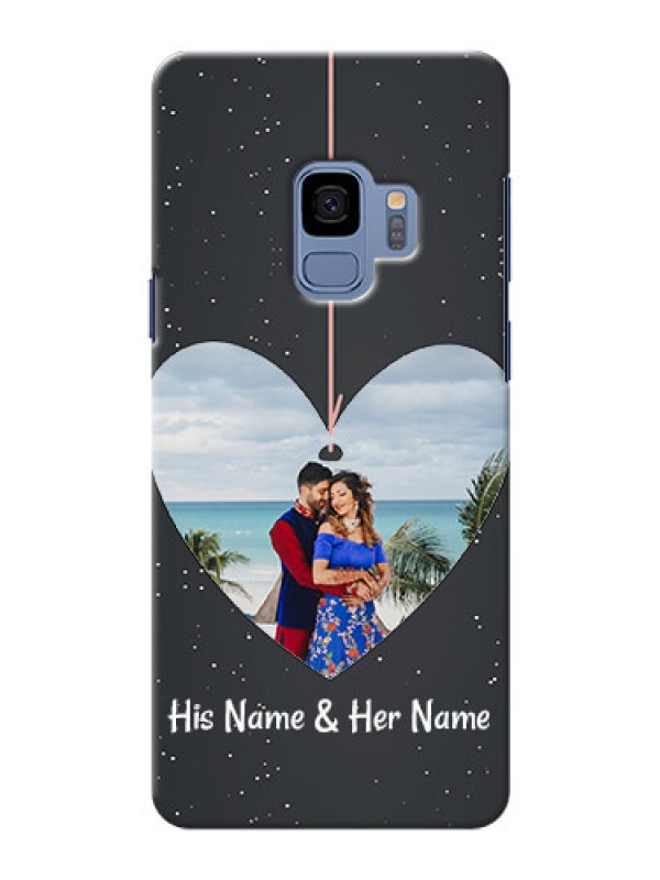 Custom Samsung Galaxy S9 Hanging Heart Mobile Back Case Design