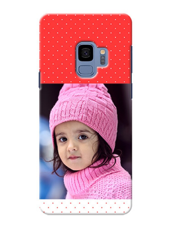 Custom Samsung Galaxy S9 Red Pattern Mobile Case Design