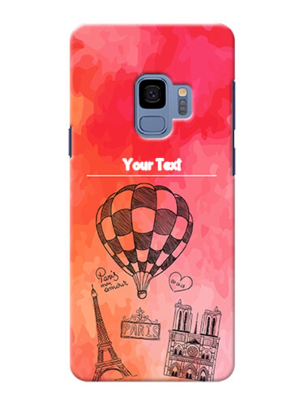 Custom Samsung Galaxy S9 abstract painting with paris theme Design