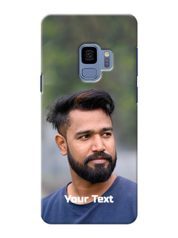 Custom Galaxy S9 Mobile Cover: Photo with Text