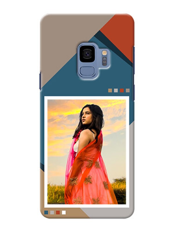 Custom Galaxy S9 Mobile Back Covers: Retro color pallet Design