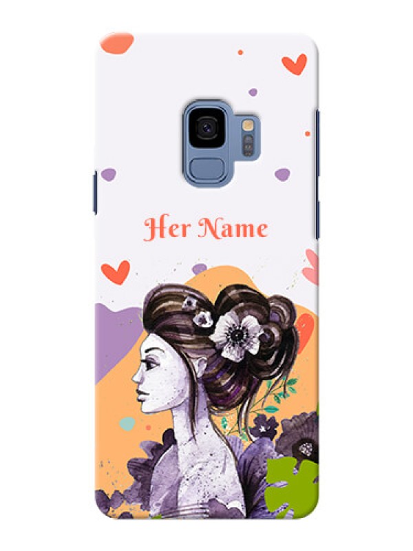Custom Galaxy S9 Custom Mobile Case with Woman And Nature Design