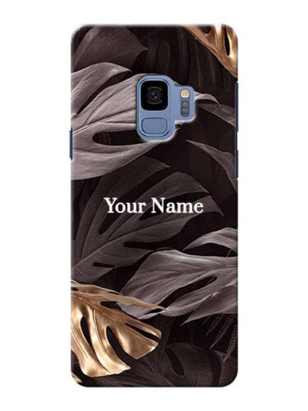 Custom Galaxy S9 Mobile Back Covers: Wild Leaves digital paint Design