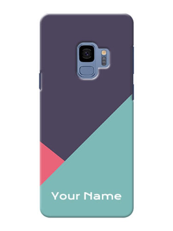Custom Galaxy S9 Custom Phone Cases: Tri  Color abstract Design