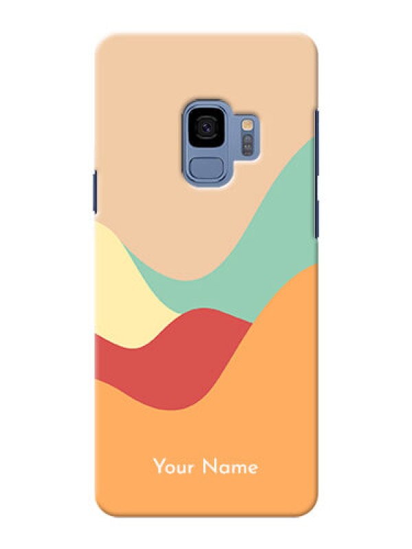 Custom Galaxy S9 Custom Mobile Case with Ocean Waves Multi-colour Design