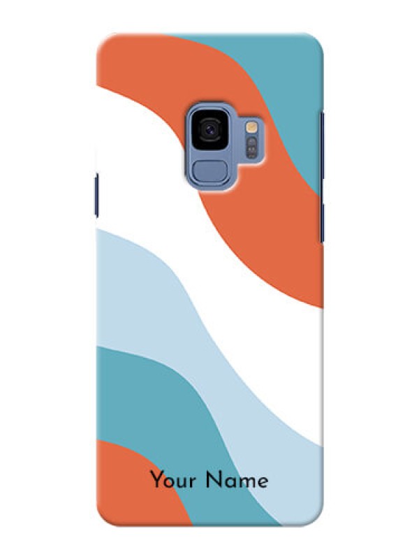 Custom Galaxy S9 Mobile Back Covers: coloured Waves Design