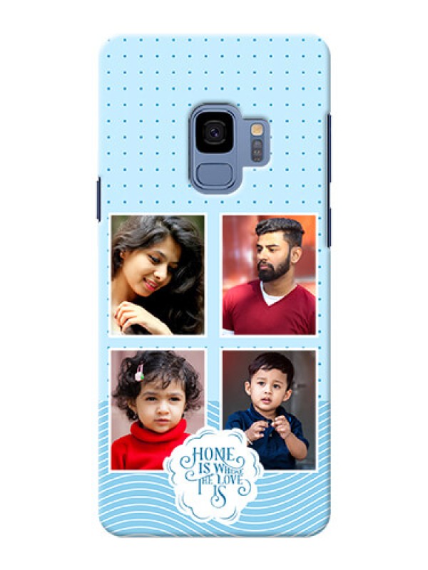 Custom Galaxy S9 Custom Phone Covers: Cute love quote with 4 pic upload Design