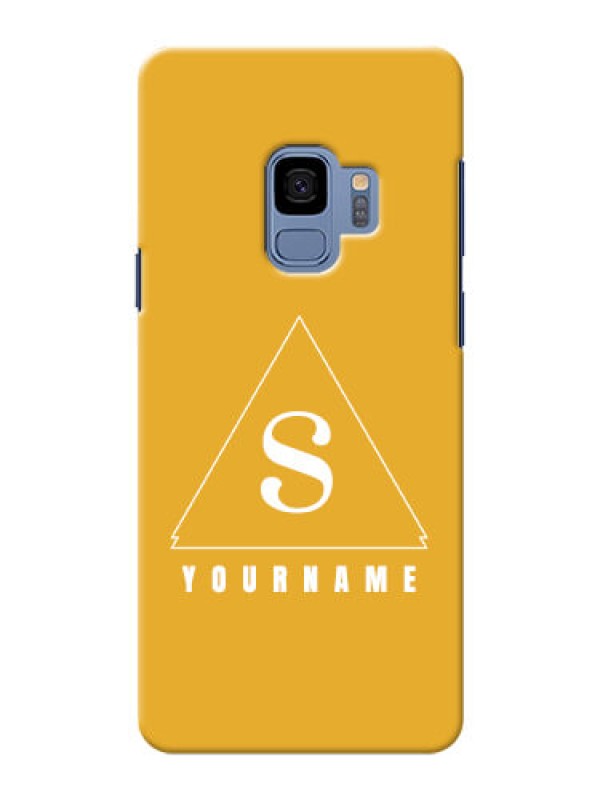Custom Galaxy S9 Custom Mobile Case with simple triangle Design