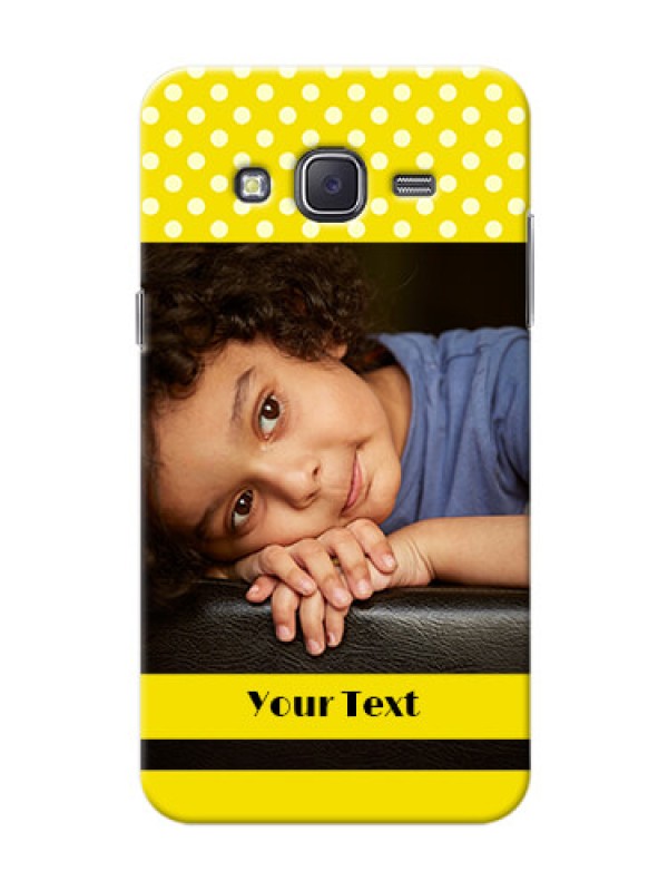 Custom Samsung J5 (2015) Bright Yellow Mobile Case Design