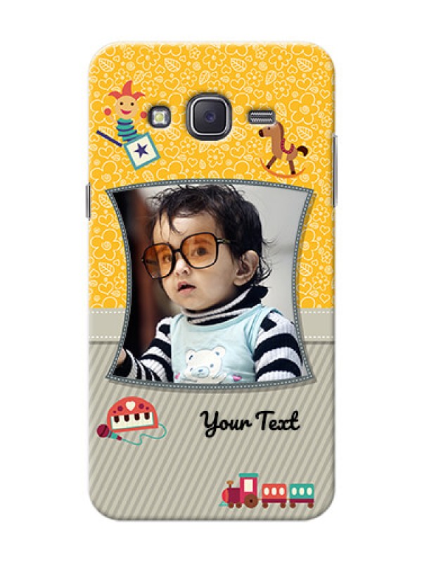 Custom Samsung J5 (2015) Baby Picture Upload Mobile Cover Design