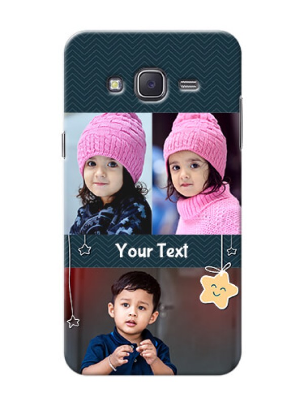 Custom Samsung J5 (2015) 3 image holder with hanging stars Design