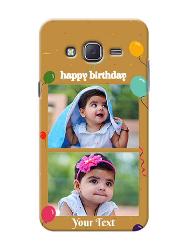 Custom Samsung J5 (2015) 2 image holder with birthday celebrations Design
