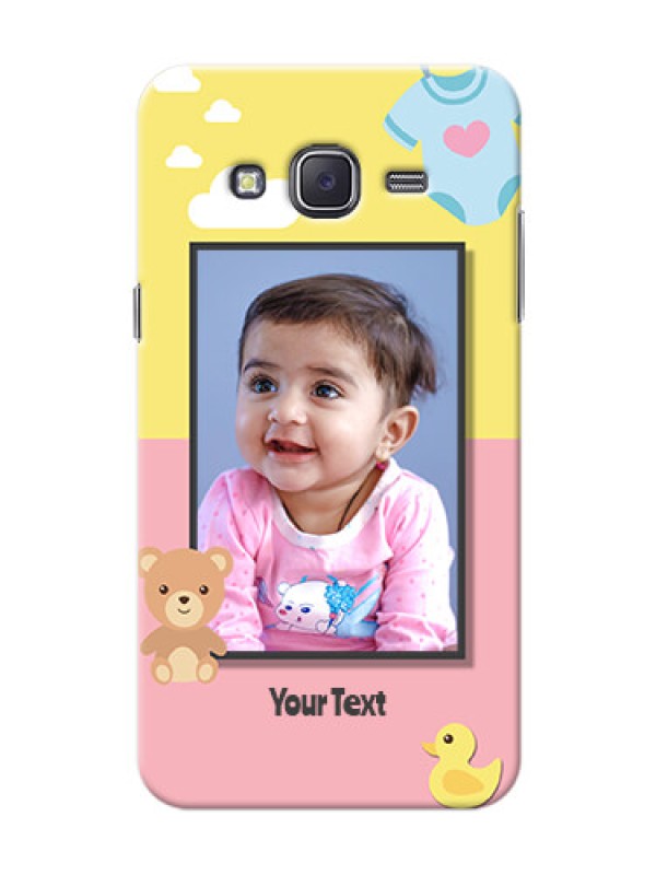 Custom Samsung J5 (2015) kids frame with 2 colour design with toys Design