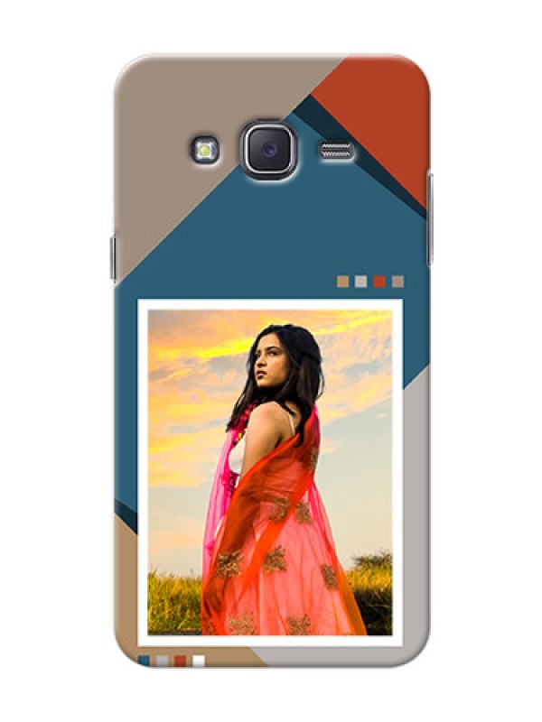 Custom Galaxy J5 (2015) Mobile Back Covers: Retro color pallet Design