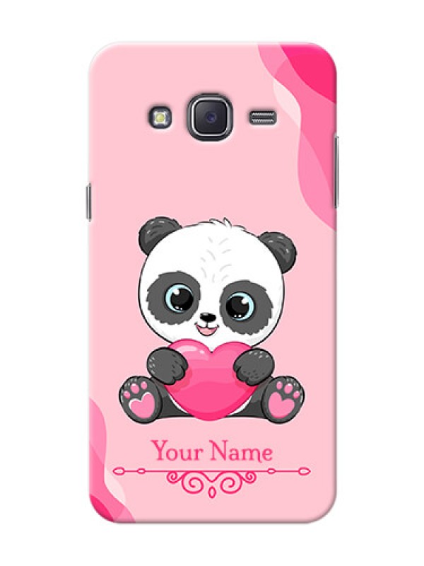 Custom Galaxy J5 (2015) Mobile Back Covers: Cute Panda Design