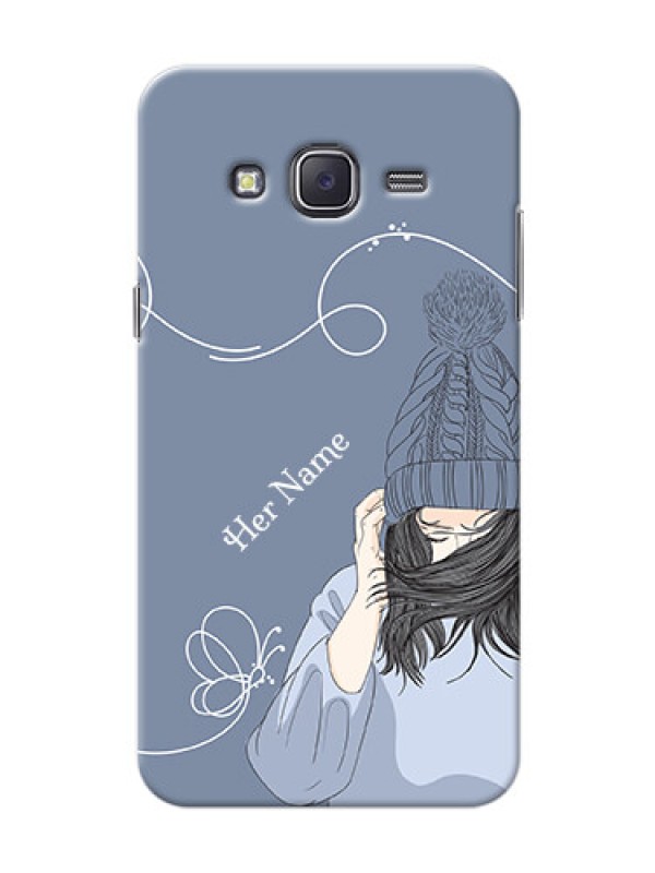 Custom Galaxy J5 (2015) Custom Mobile Case with Girl in winter outfit Design