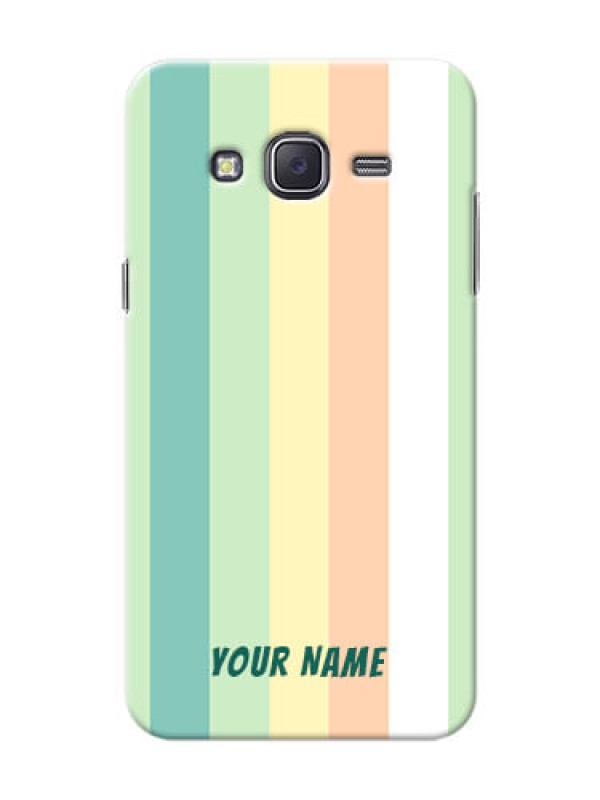 Custom Galaxy J5 (2015) Back Covers: Multi-colour Stripes Design