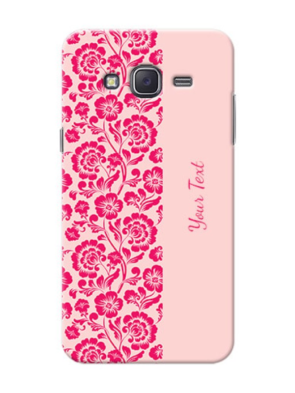 Custom Galaxy J5 (2015) Phone Back Covers: Attractive Floral Pattern Design
