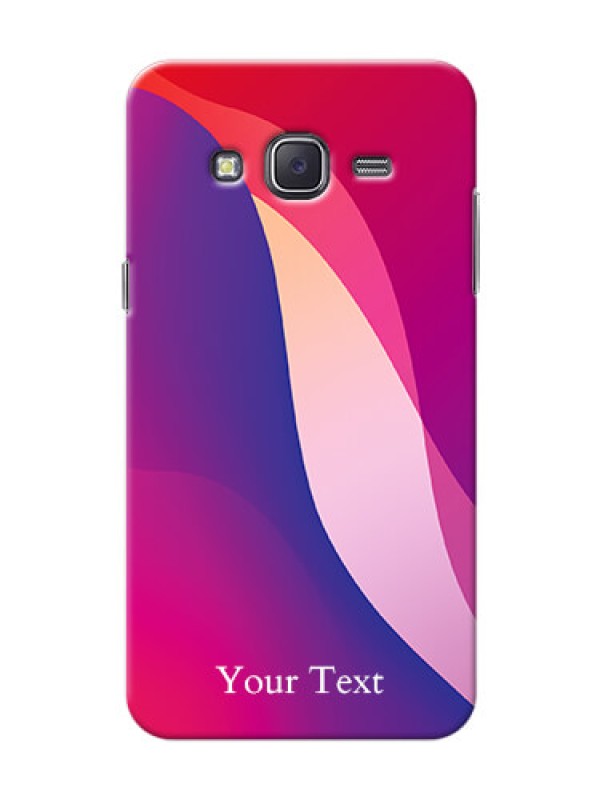 Custom Galaxy J5 (2015) Mobile Back Covers: Digital abstract Overlap Design