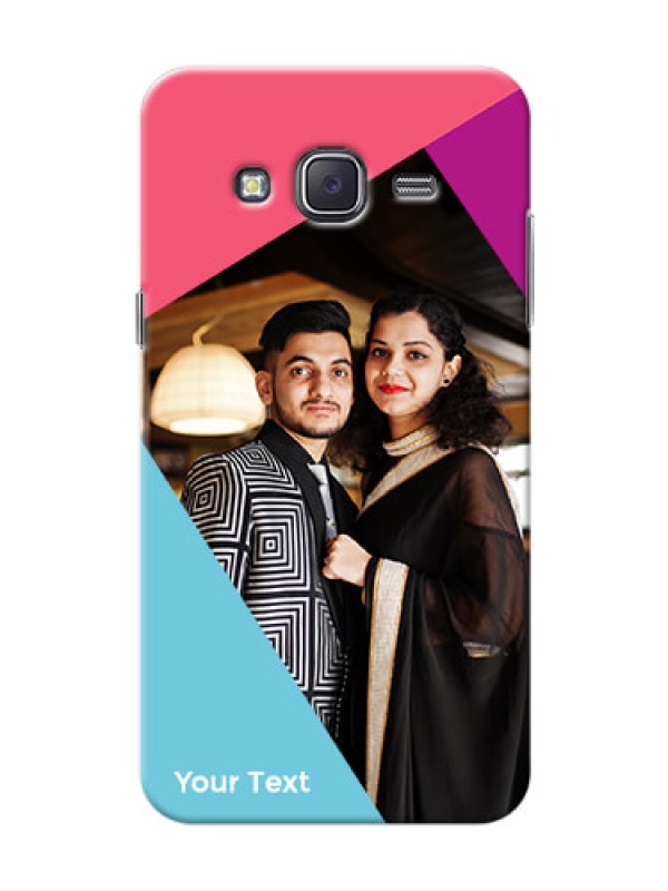 Custom Galaxy J5 (2015) Custom Phone Cases: Stacked Triple colour Design