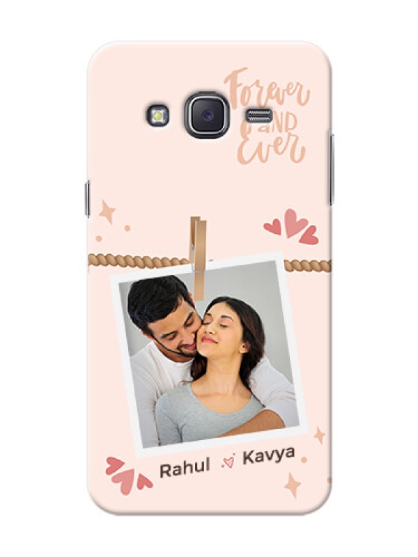 Custom Galaxy J5 (2015) Phone Back Covers: Forever and ever love Design