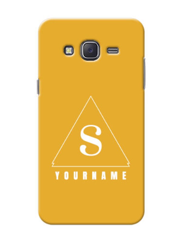 Custom Galaxy J5 (2015) Custom Mobile Case with simple triangle Design