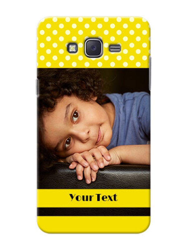 Custom Samsung J7 (2015)  Bright Yellow Mobile Case Design
