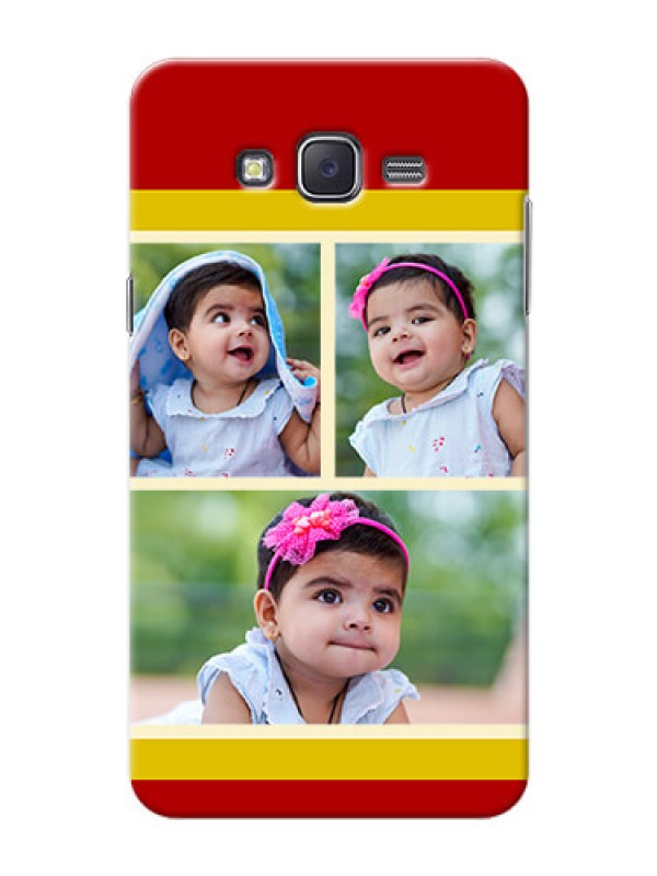 Custom Samsung J7 (2015)  Multiple Picture Upload Mobile Cover Design