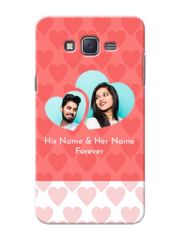 Custom Samsung J7 (2015)  Couples Picture Upload Mobile Cover Design