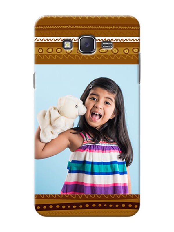 Custom Samsung J7 (2015)  Friends Picture Upload Mobile Cover Design