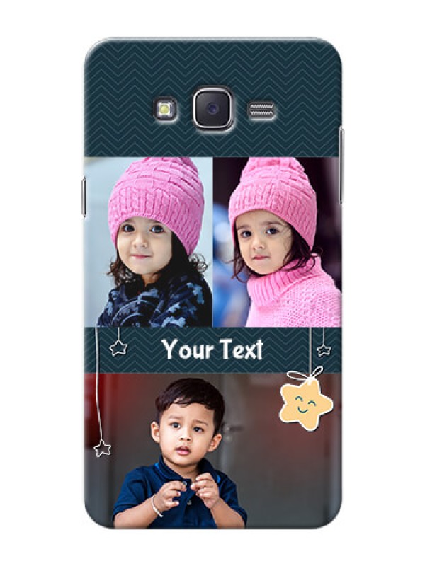 Custom Samsung J7 (2015)  3 image holder with hanging stars Design