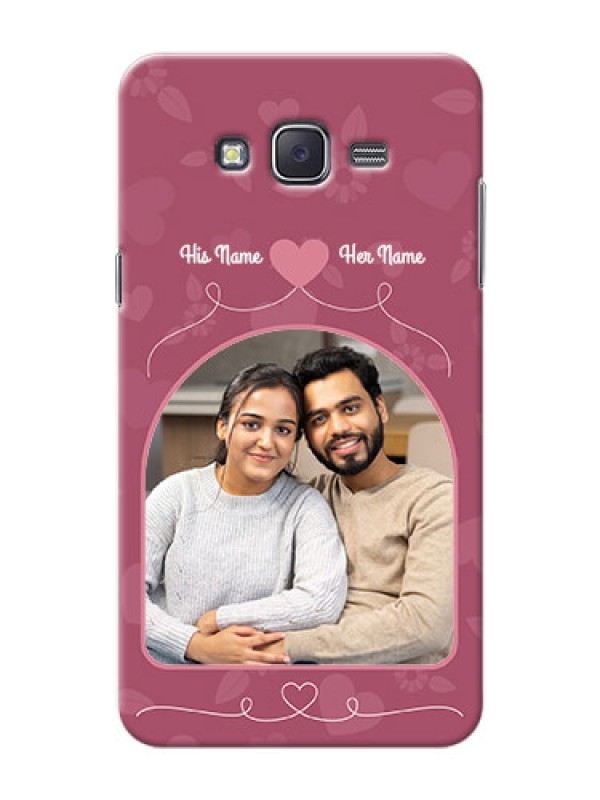 Custom Samsung J7 (2015)  love floral backdrop Design