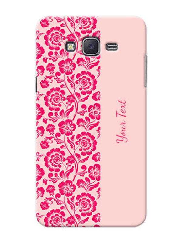 Custom Galaxy J7 (2015) Phone Back Covers: Attractive Floral Pattern Design