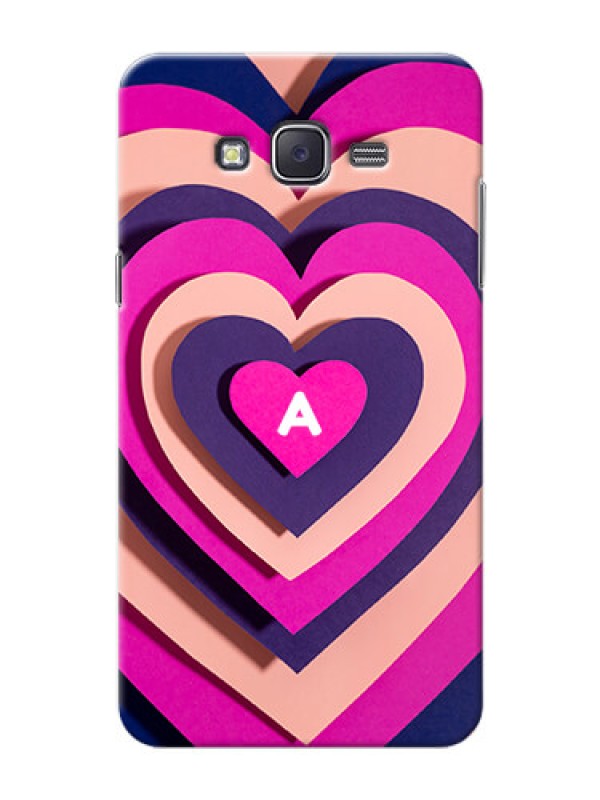 Custom Galaxy J7 (2015) Custom Mobile Case with Cute Heart Pattern Design