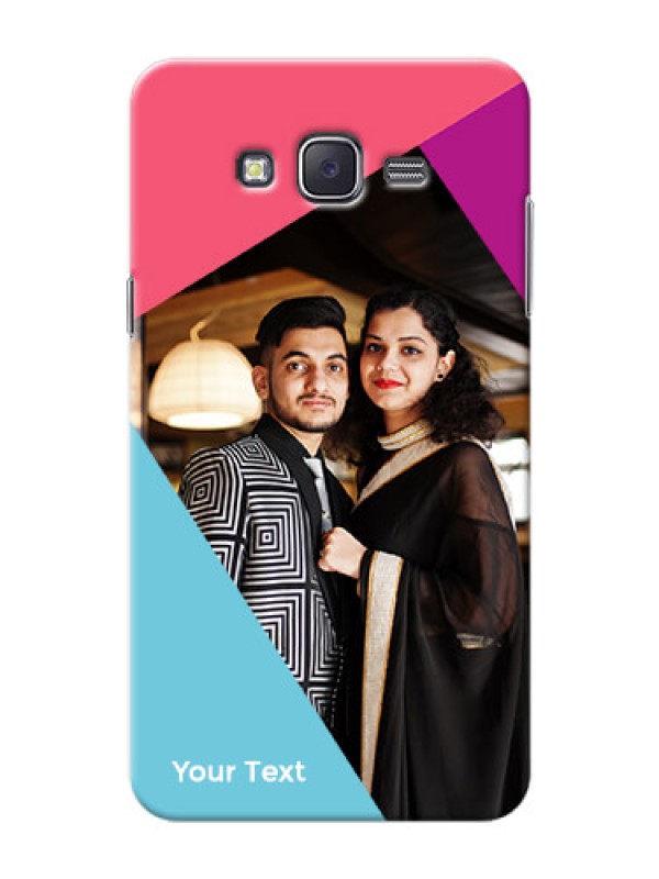 Custom Galaxy J7 (2015) Custom Phone Cases: Stacked Triple colour Design