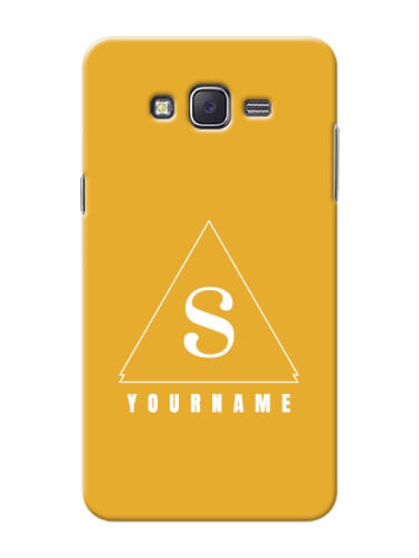 Custom Galaxy J7 (2015) Custom Mobile Case with simple triangle Design