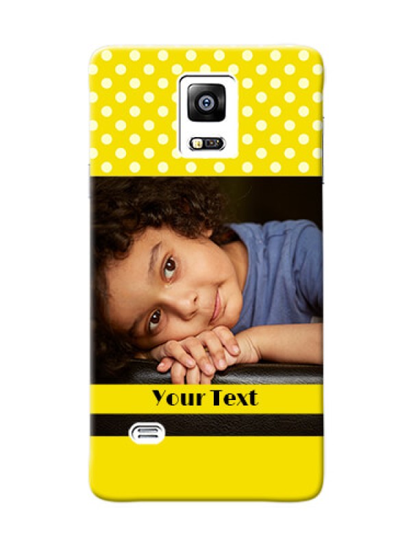 Custom samsung Note4 (2015) Bright Yellow Mobile Case Design