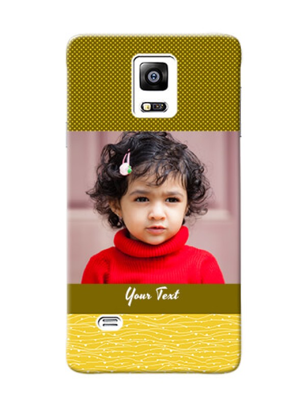 Custom samsung Note4 (2015) Simple Green Colour Mobile Case Design