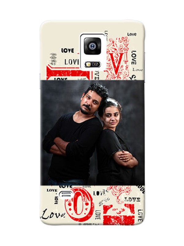 Custom samsung Note4 (2015) Lovers Picture Upload Mobile Case Design