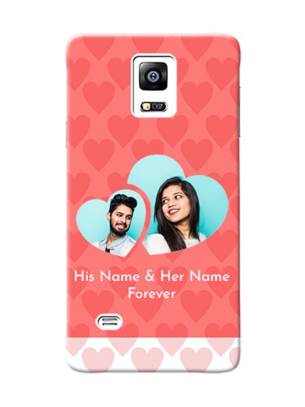 Custom samsung Note4 (2015) Couples Picture Upload Mobile Cover Design
