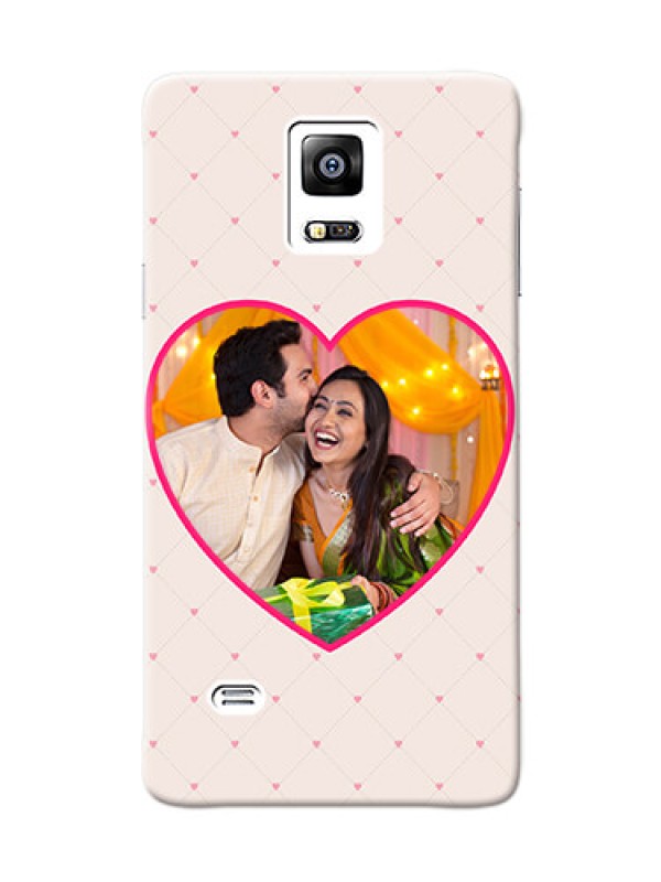 Custom samsung Note4 (2015) Love Symbol Picture Upload Mobile Case Design