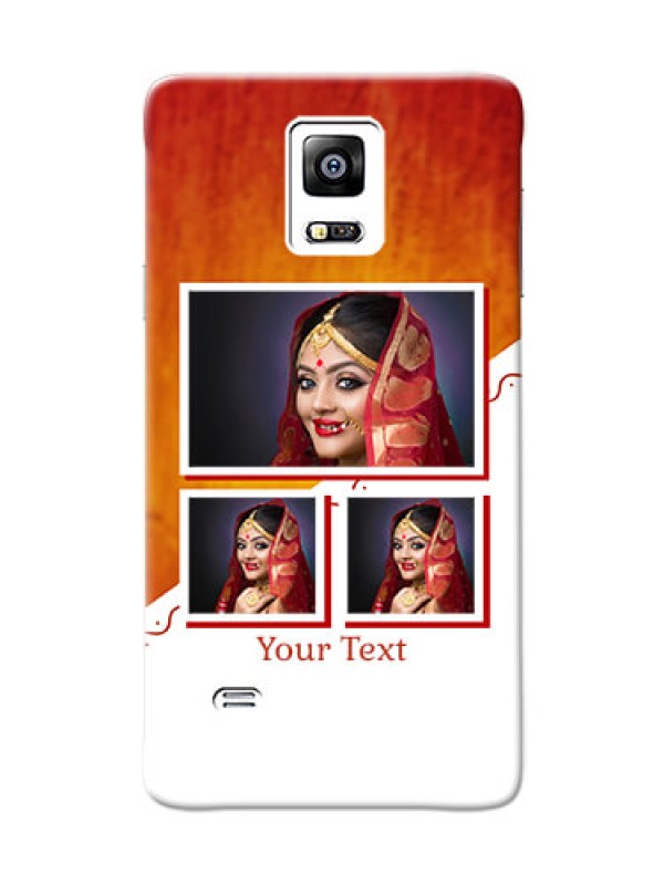 Custom samsung Note4 (2015) Wedding Memories Mobile Cover Design