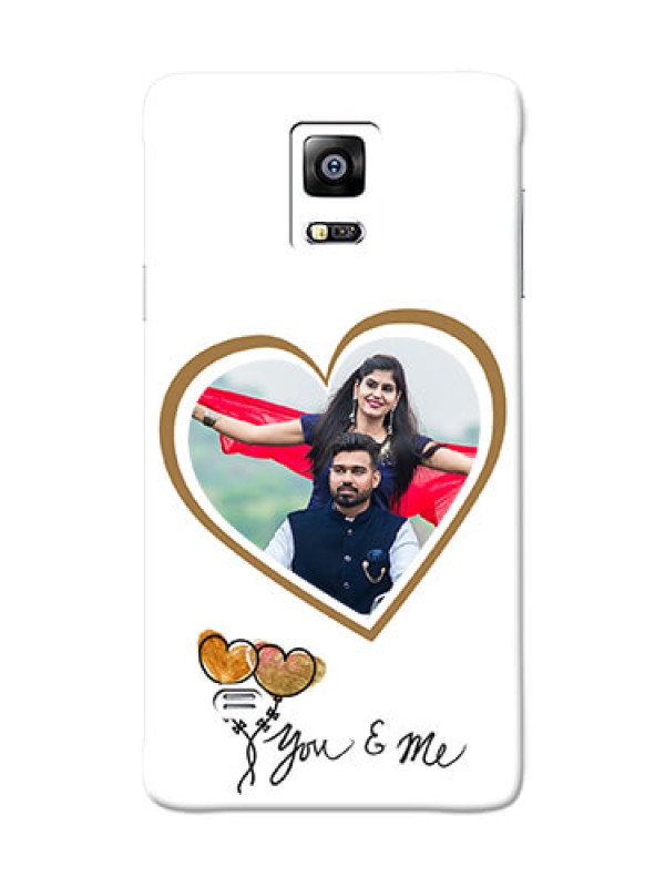 Custom samsung Note4 (2015) You And Me Mobile Back Case Design
