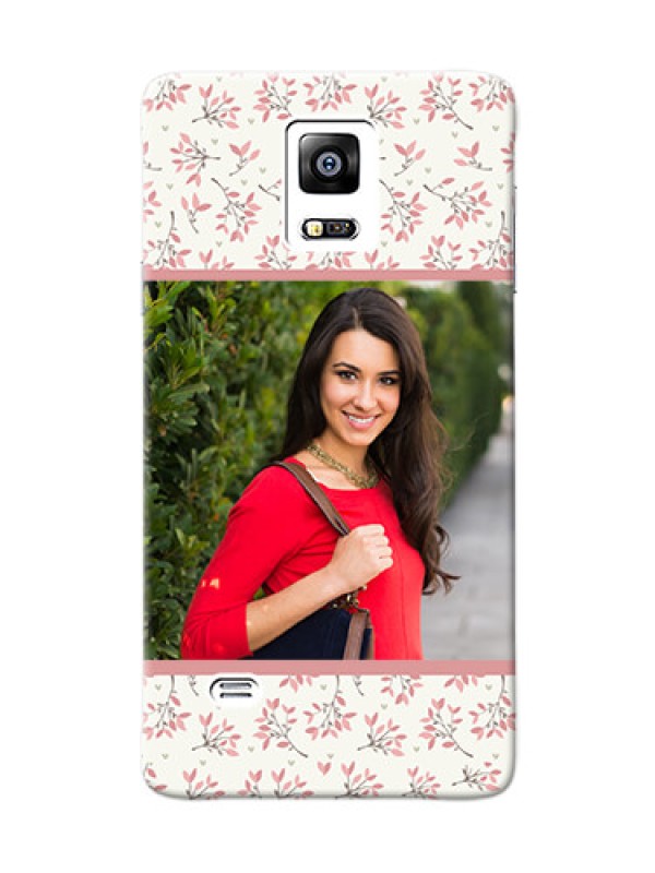 Custom samsung Note4 (2015) Floral Design Mobile Back Cover Design