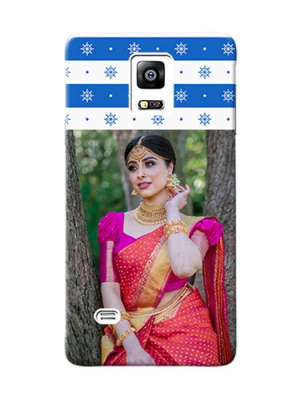 Custom samsung Note4 (2015) Snow Pattern Mobile Back Case Design