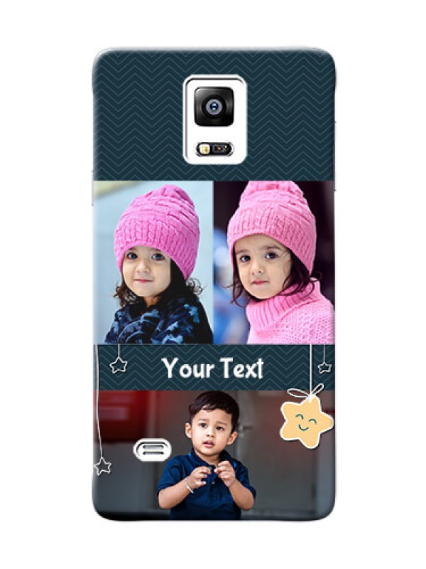 Custom samsung Note4 (2015) 3 image holder with hanging stars Design