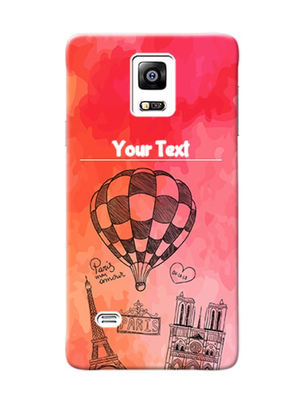 Custom samsung Note4 (2015) abstract painting with paris theme Design