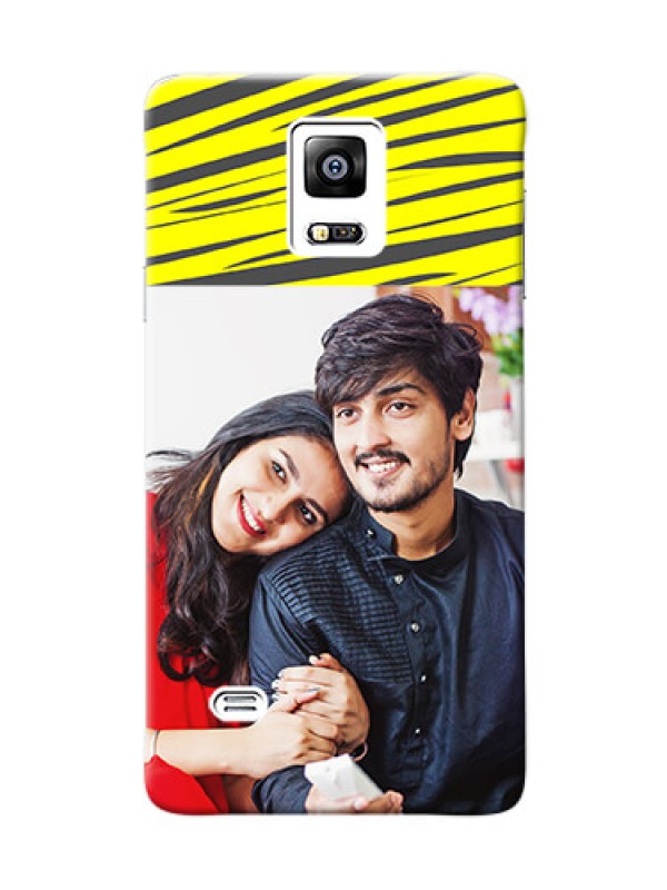Custom samsung Note4 (2015) yellow abstract stripes Design