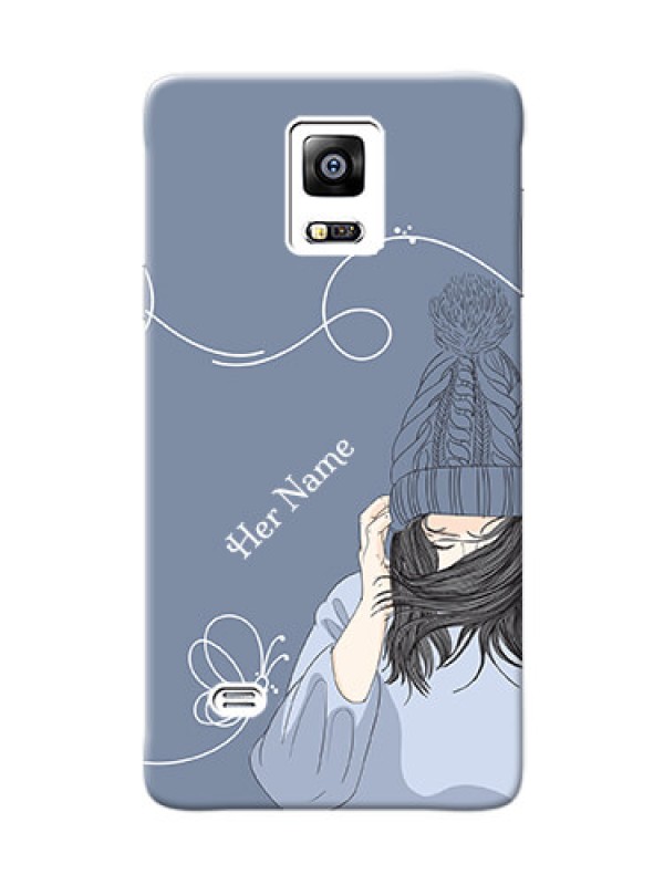 Custom Galaxy Note4 (2015) Custom Mobile Case with Girl in winter outfit Design