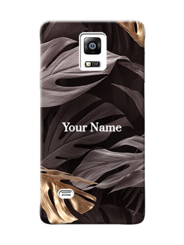 Custom Galaxy Note4 (2015) Mobile Back Covers: Wild Leaves digital paint Design